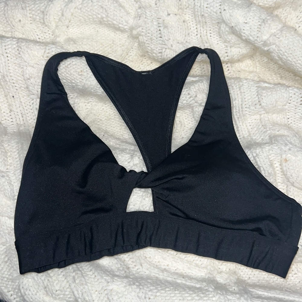 PINK keyhole swim top